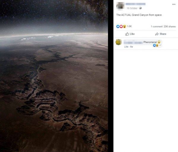 Grand Canyon from space image is a Photoshop fake – Australian ...