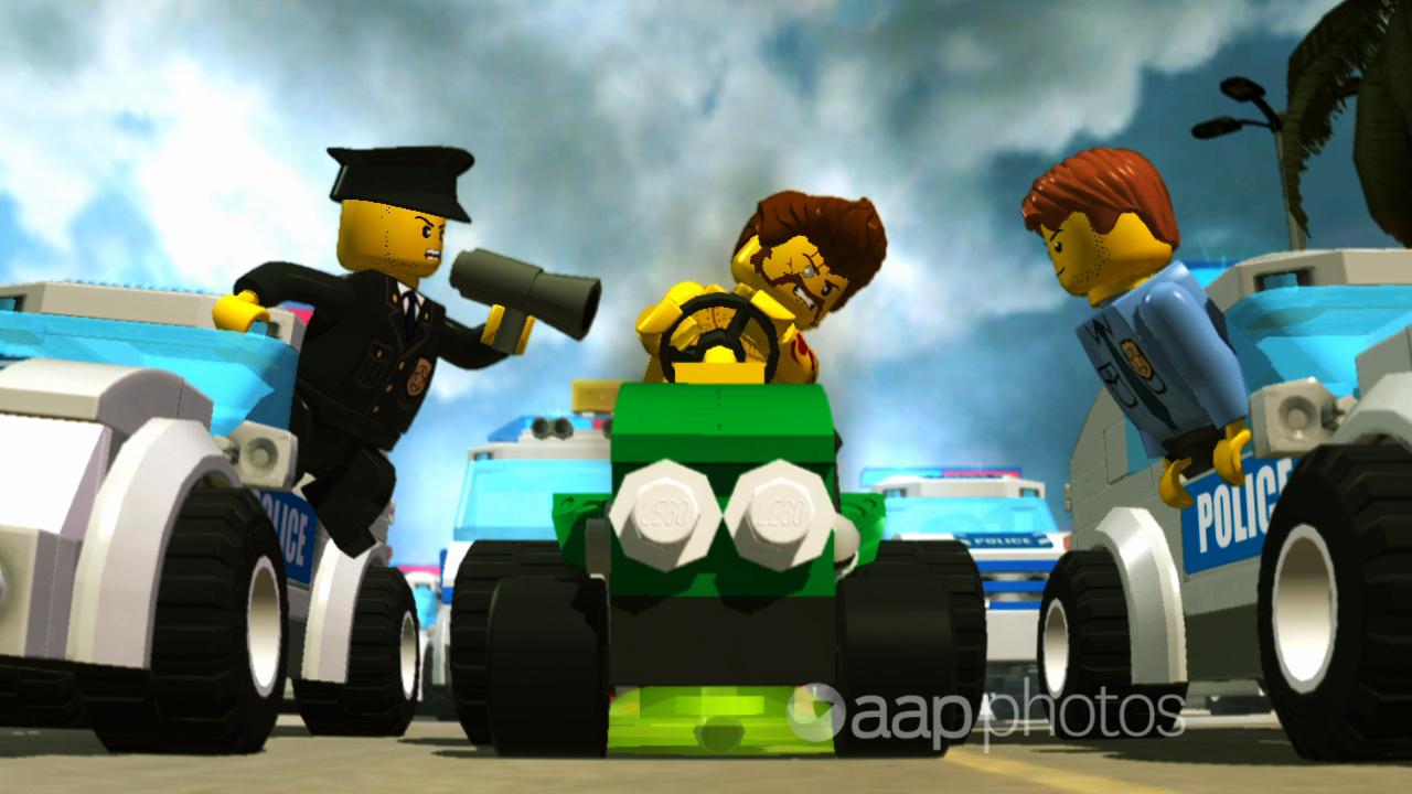 A scene from Lego City Undercover.
