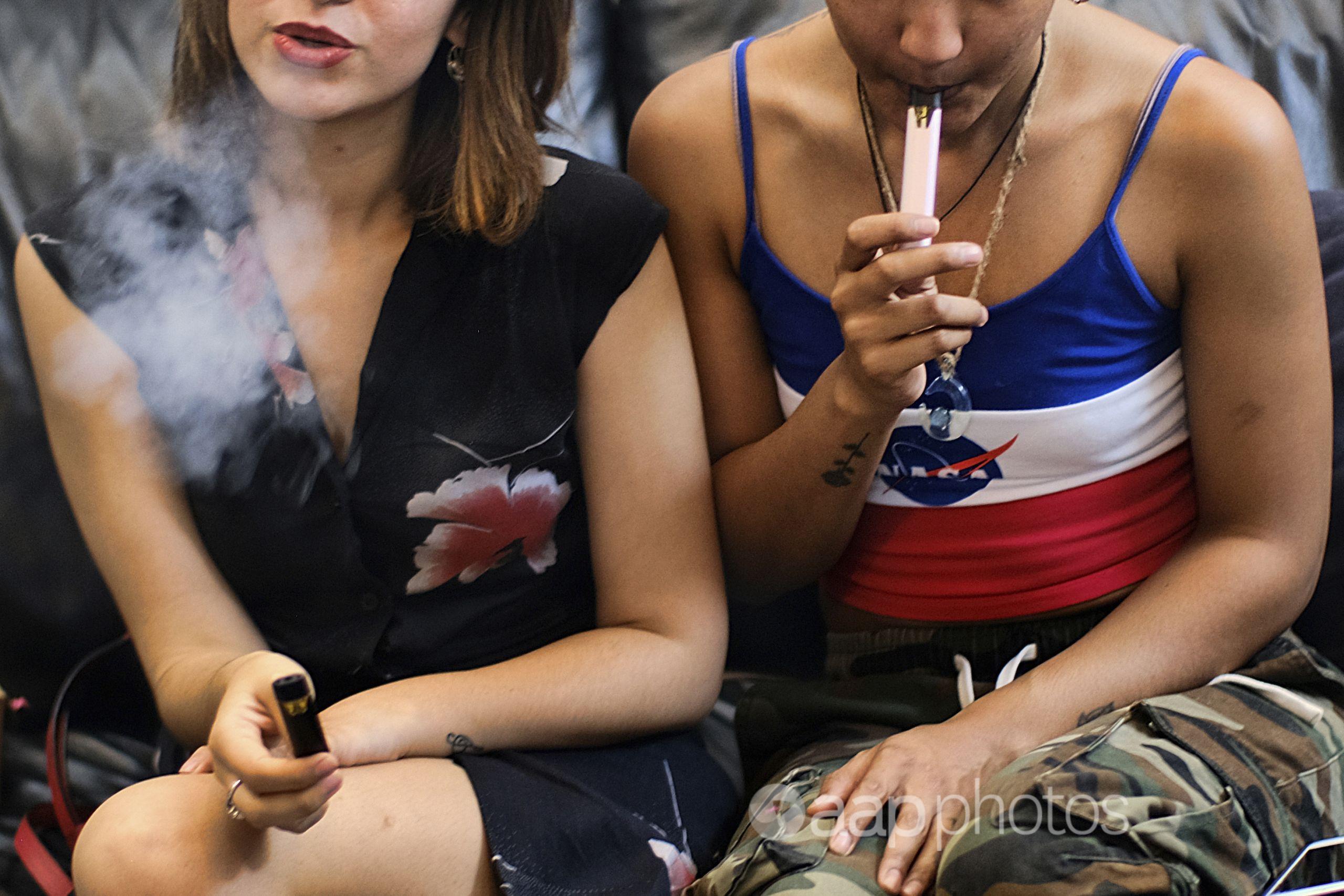 Youths smoking Cannabis