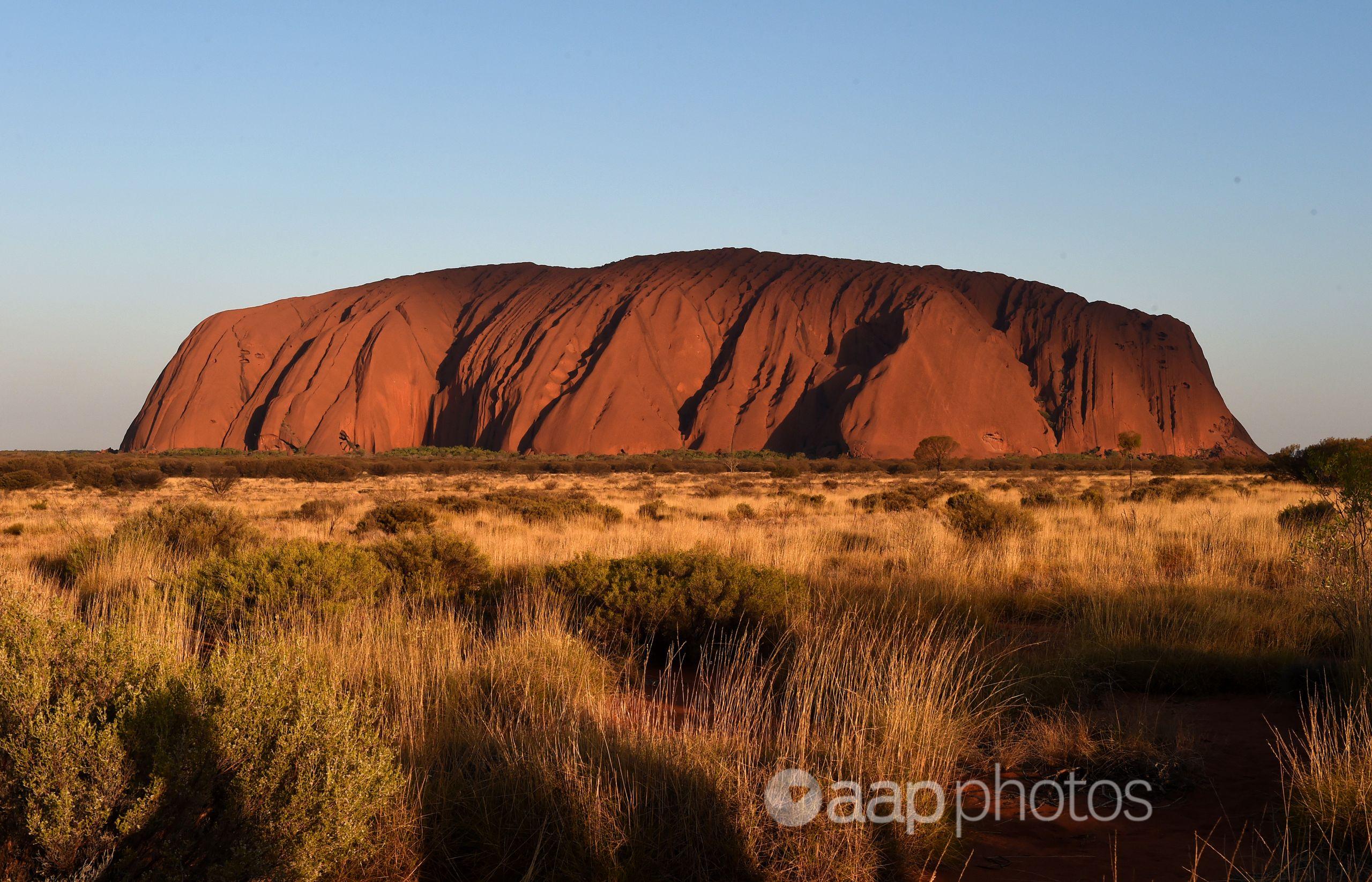 Uluru, also known as Ayres Rock.
