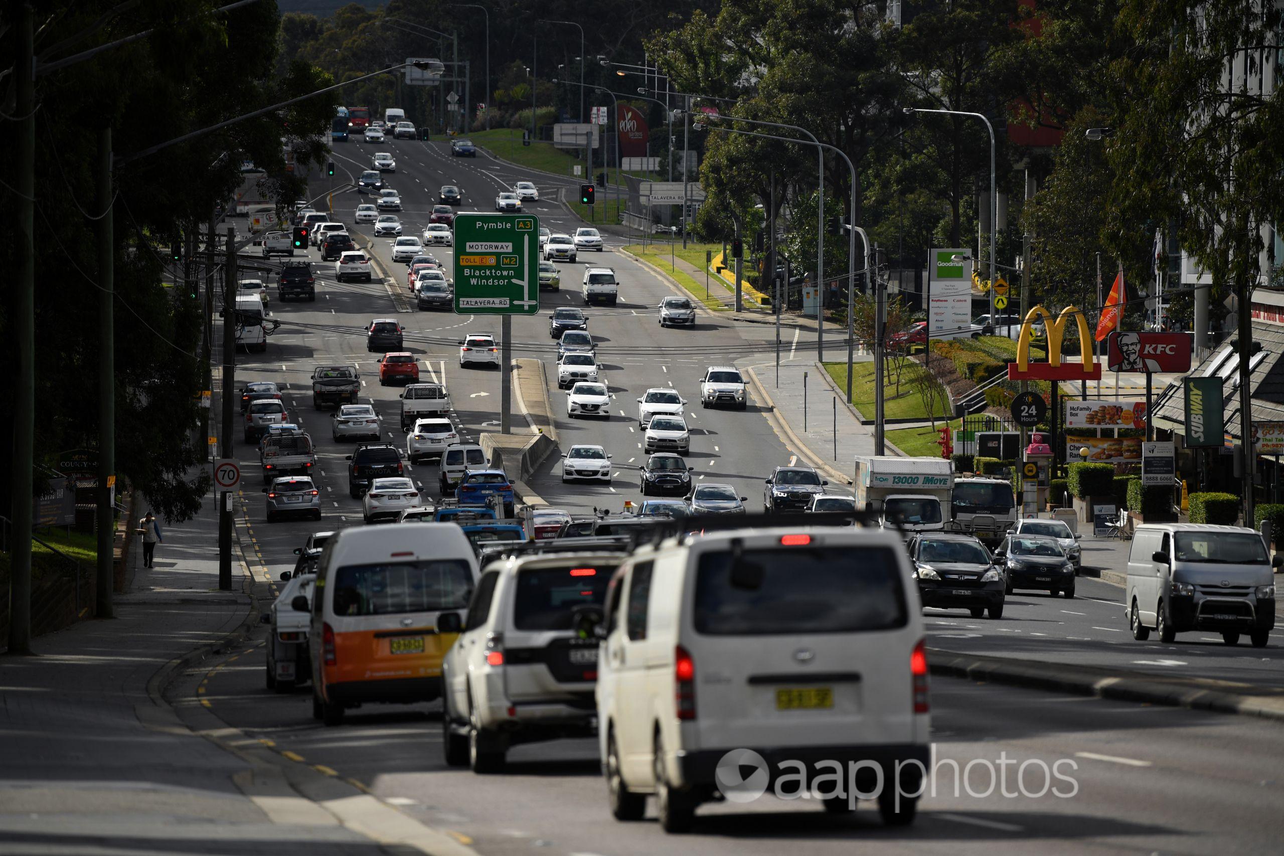 Traffic in Sydney