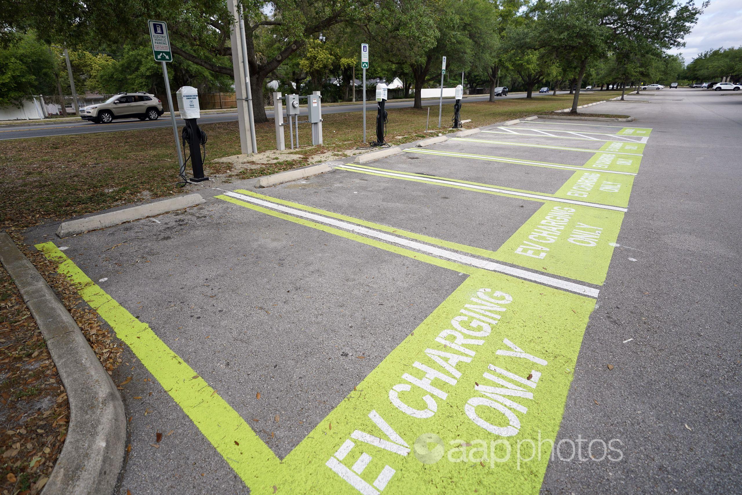 Public car parking spaces in Orlando, Florida