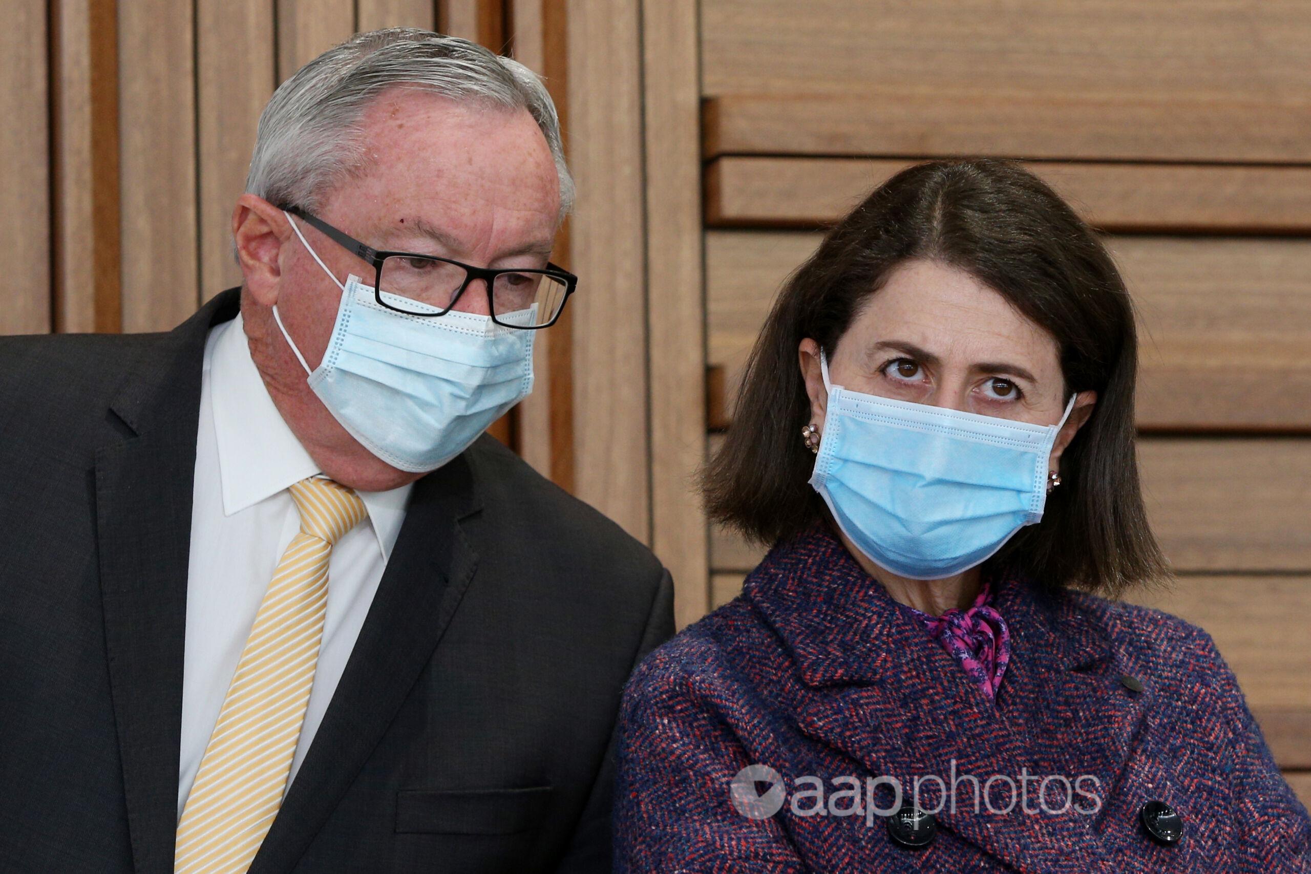 NSW Health Minister Brad Hazzard and Premier Gladys Berejiklian