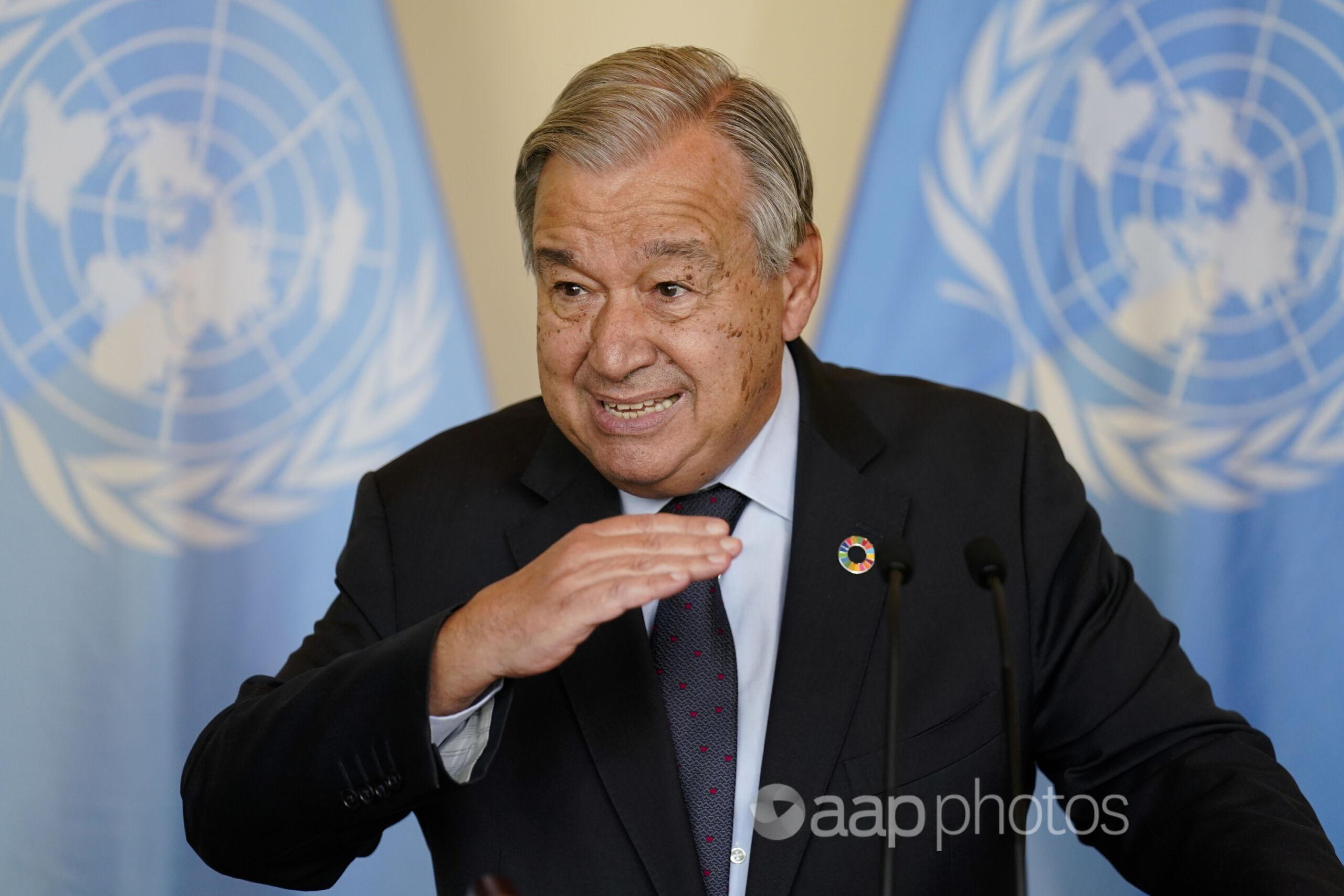 UN secretary-general António Guterres