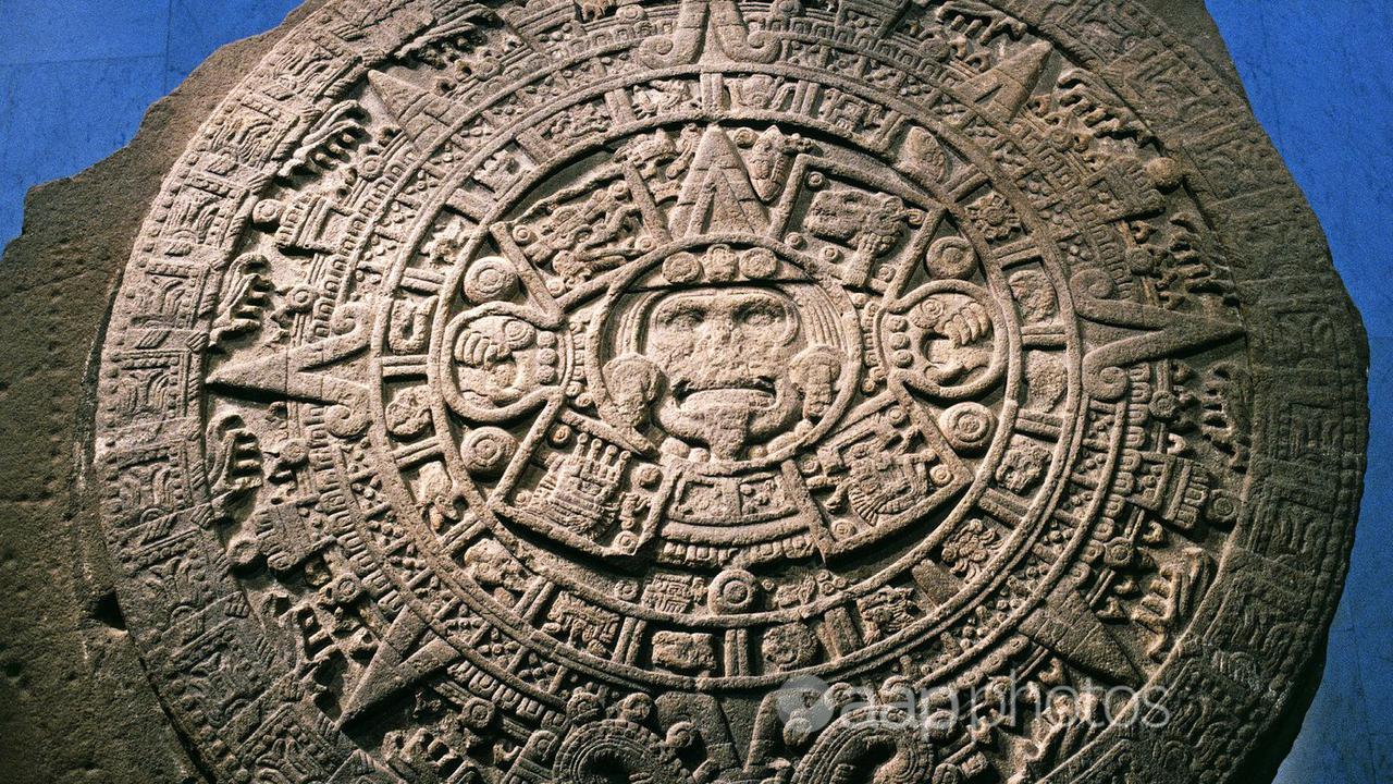 Aztec Sun Stone or Aztec Calendar Stone