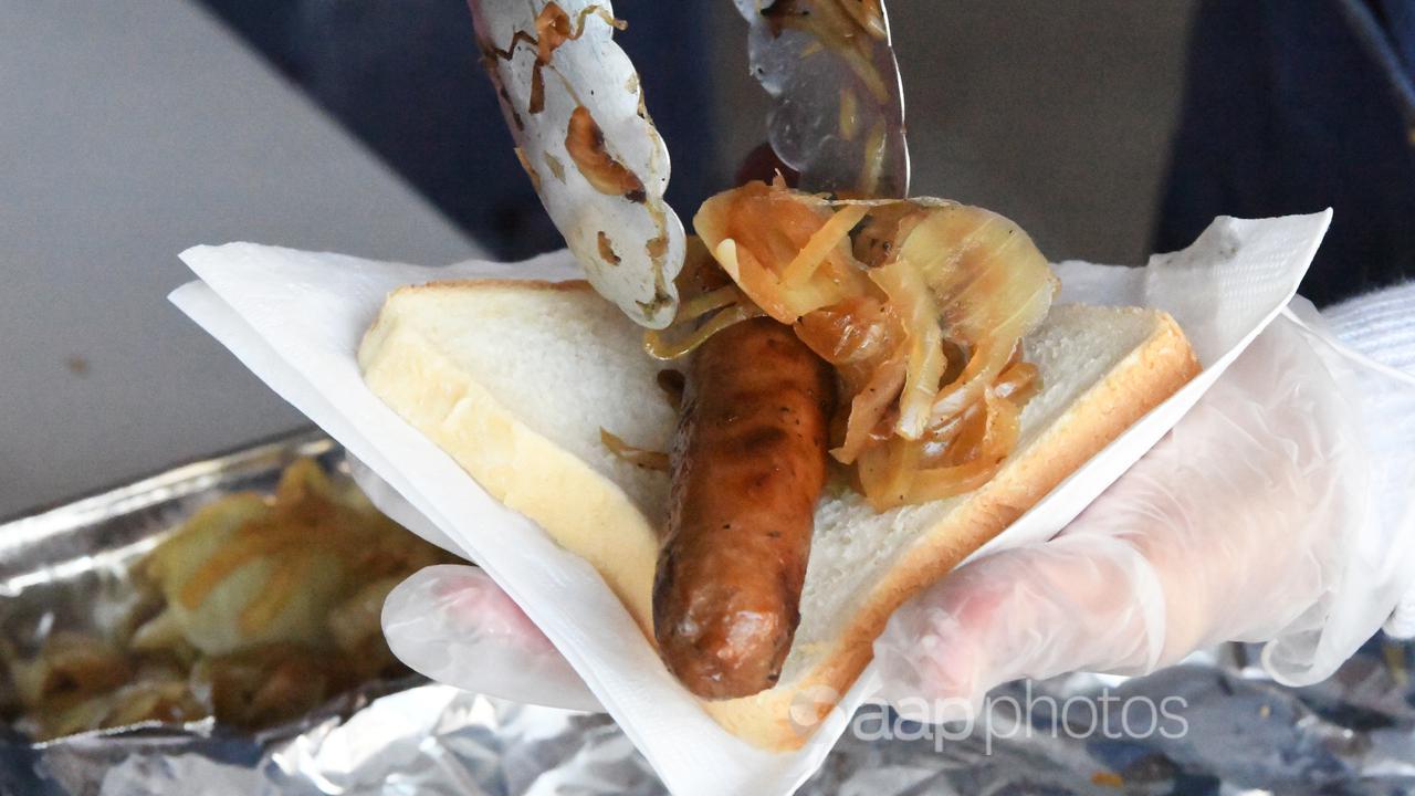 A sausage sandwich (file image)