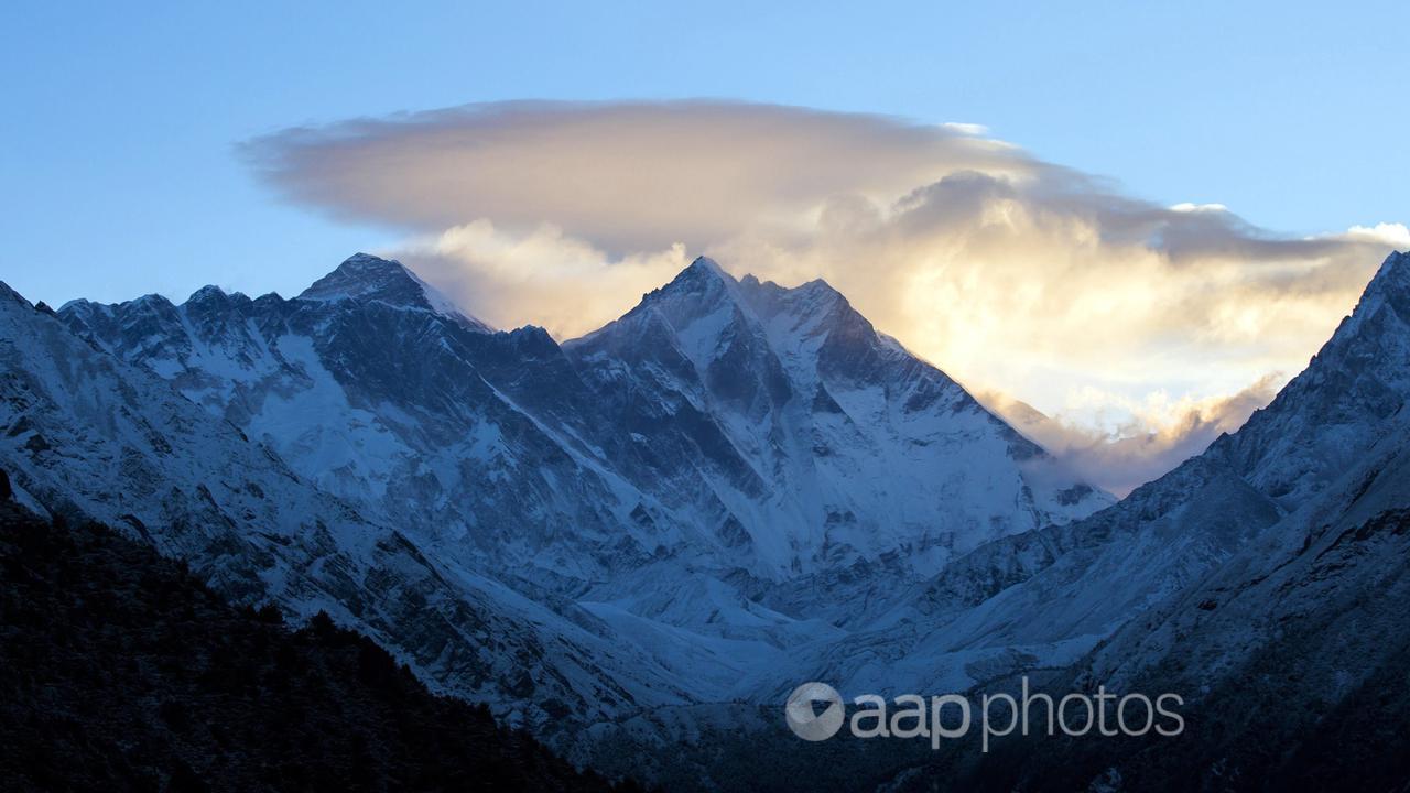Himalayan peaks in Nepal.