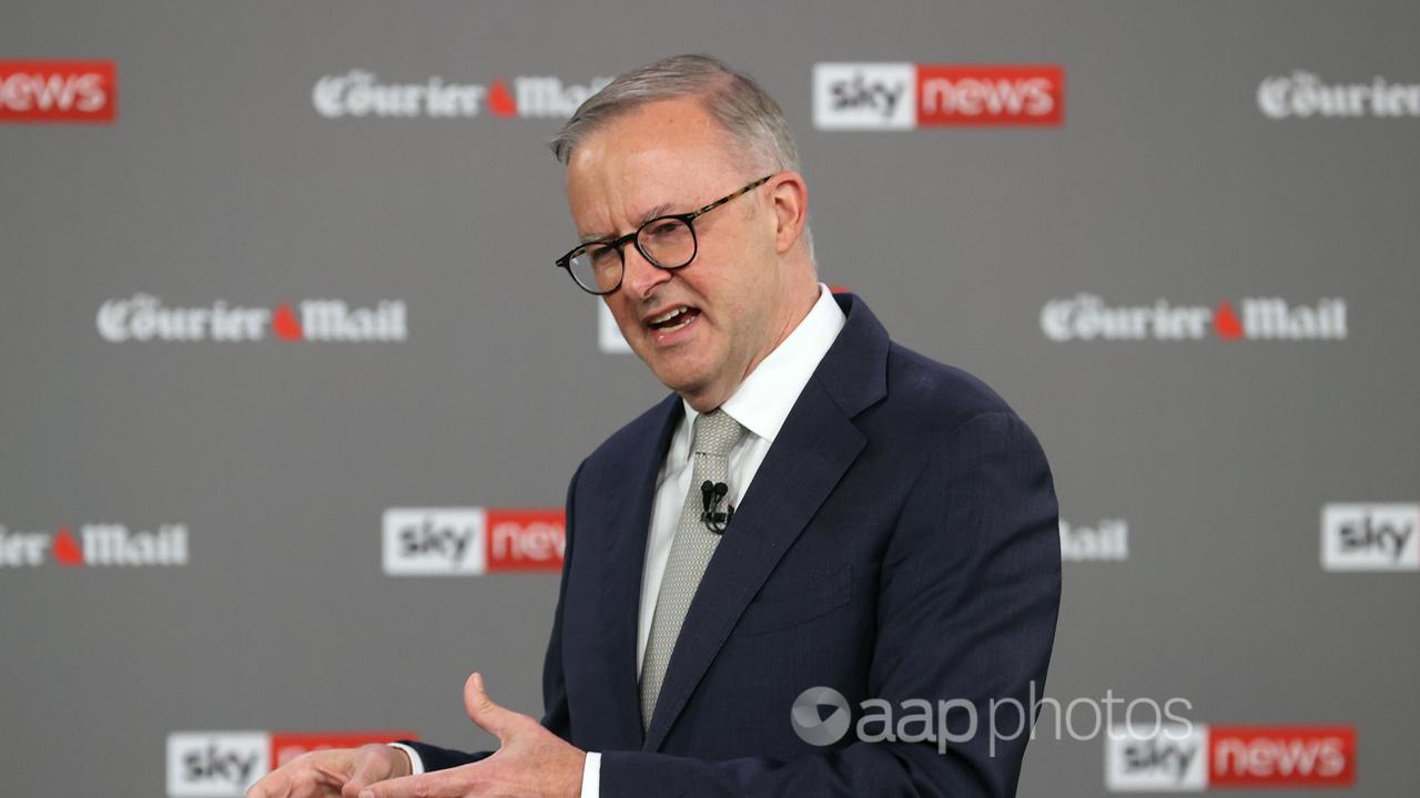 Labor leader Anthony Albanese at the debate (file image)