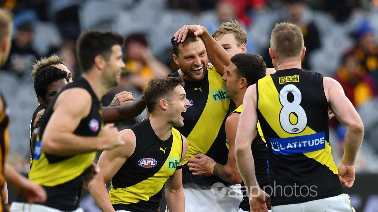 Richmond have scored a 23-point AFL win over Hawthorn.