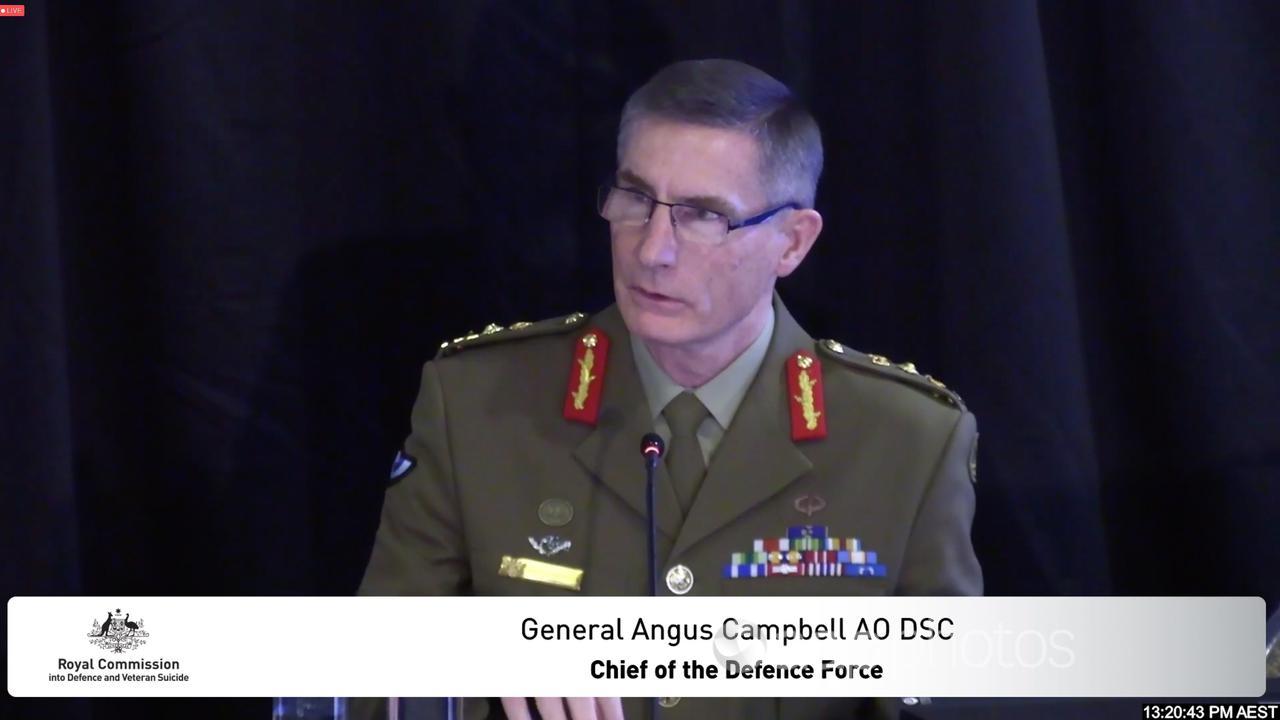 Chief Of The Defence Force General Angus Campbell .