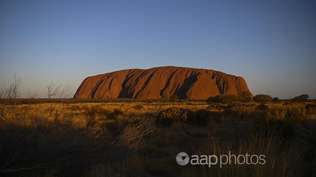 The piece describes Australia as a confusing place. Pictured is Uluru