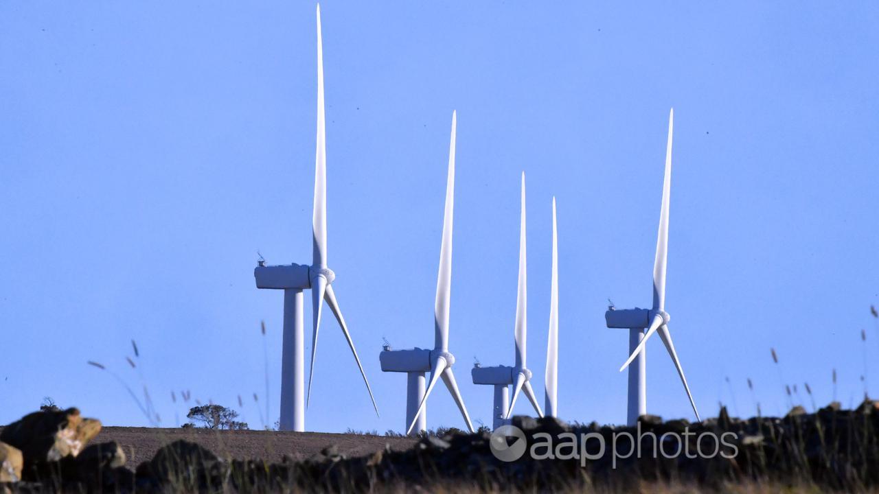 Wind turbines on a farm near Bungendore