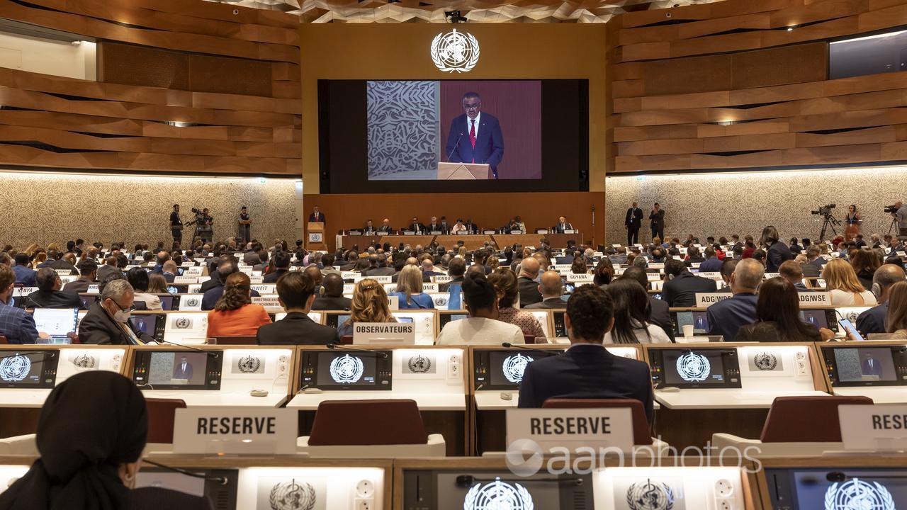The 2022 World Health Assembly in Geneva.