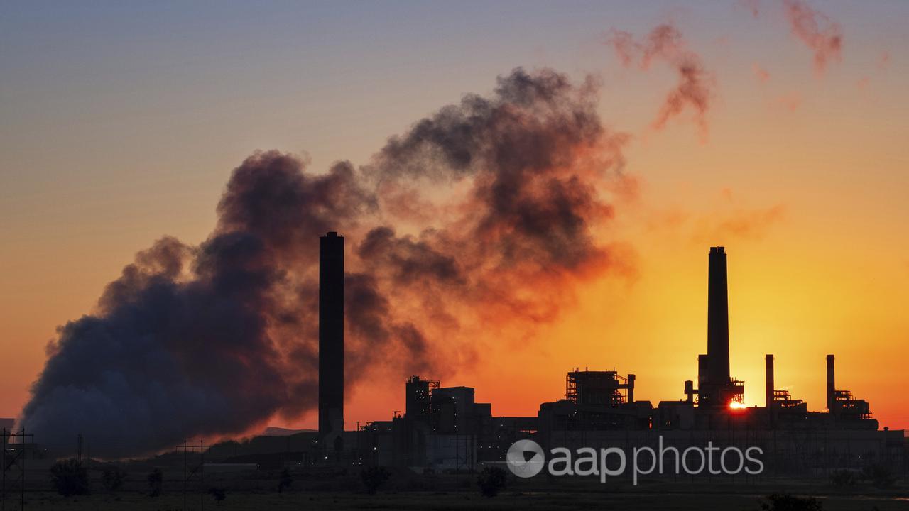 A coal-fired power plant.