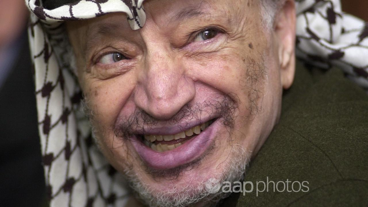 Palestinian leader Yasser Arafat.