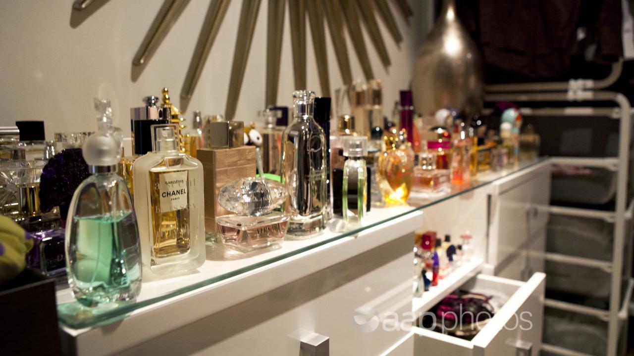 Perfume bottles on a dressing table (file image)