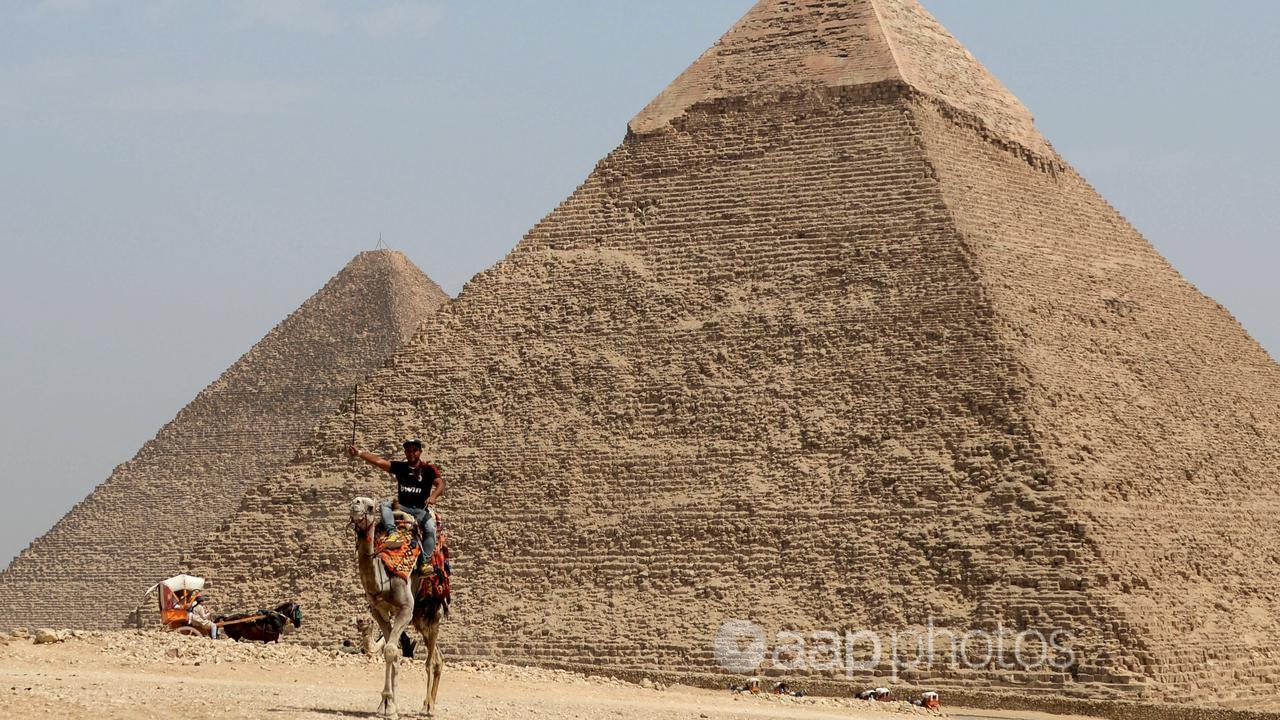 The pyramid of Khufu in Giza, Egypt