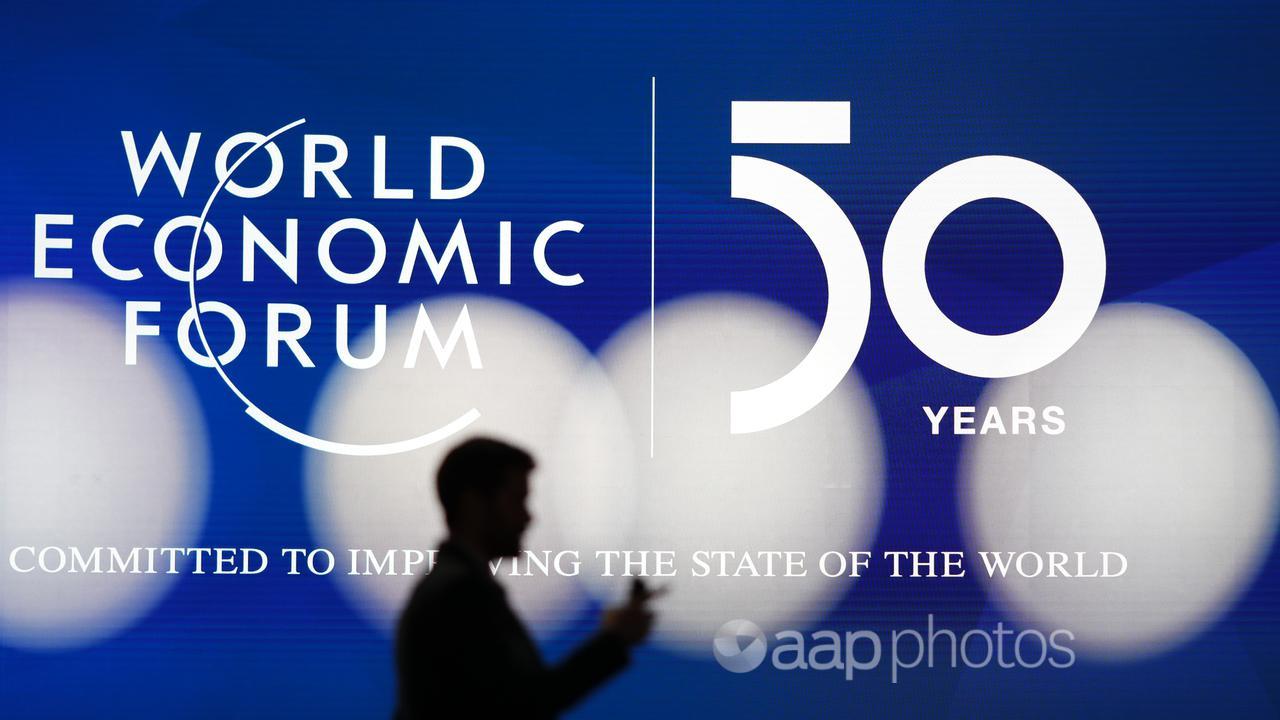 The logo of the World Economic Forum