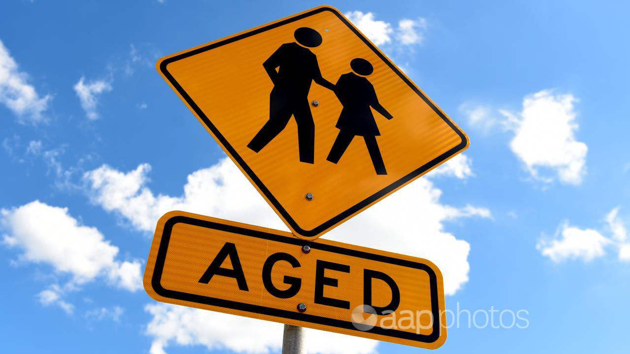 A sign outside an aged-care facility (file image)