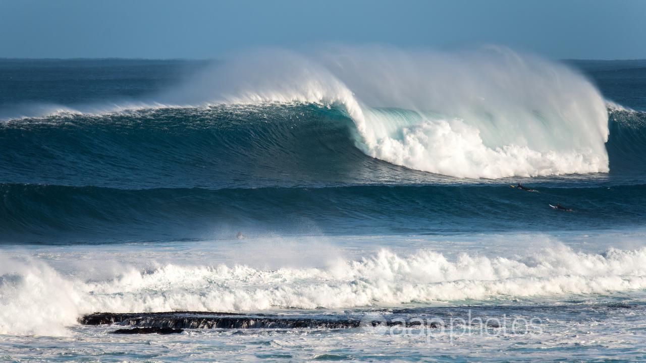 Large waves in the Margaret River region of WA