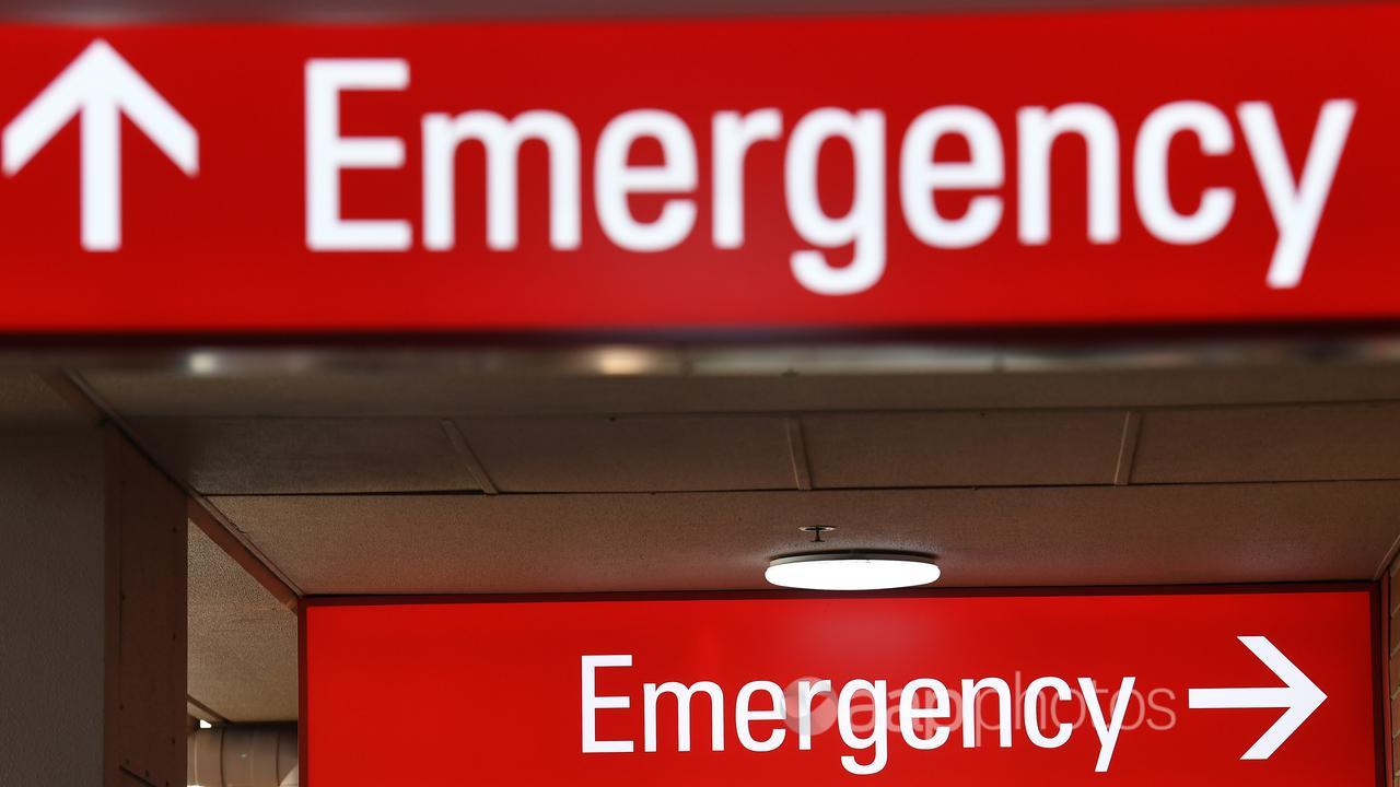 Emergency department signage at a hospital (file image)