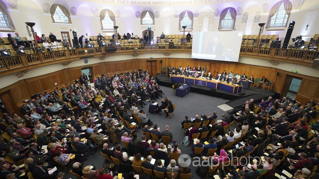 Members of the Church of England's Synod in London