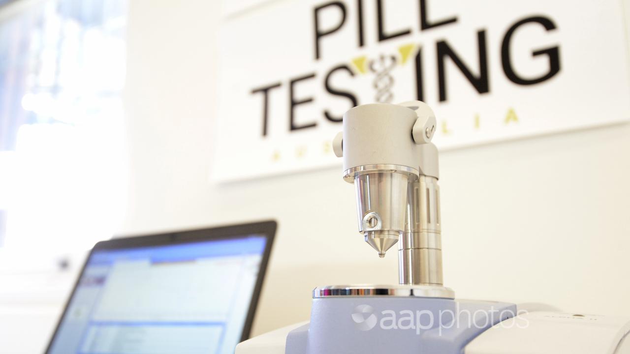 A pill-testing machine, as used in an ACT trial