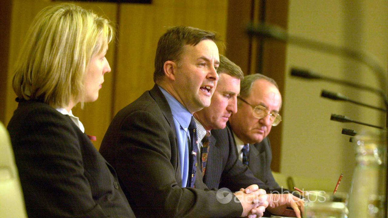 Anthony Albanese (centre) in 2000 (file image)