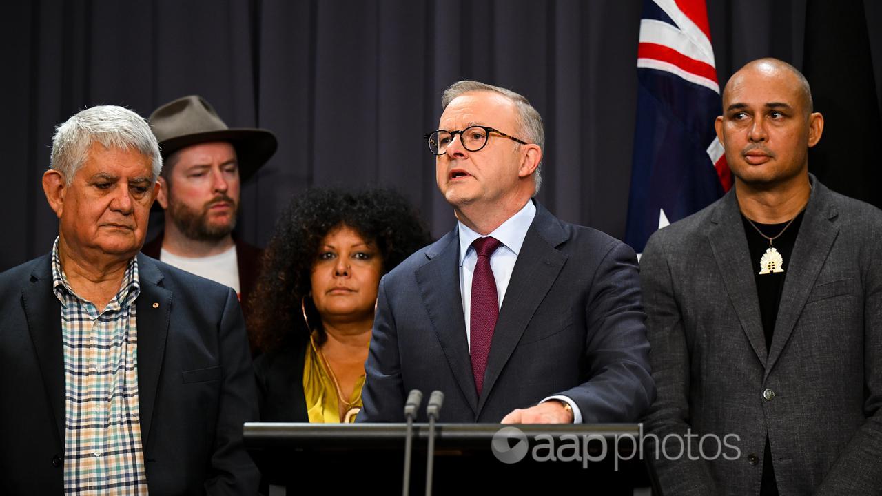 Anthony Albanese has announced the question for the referendum.