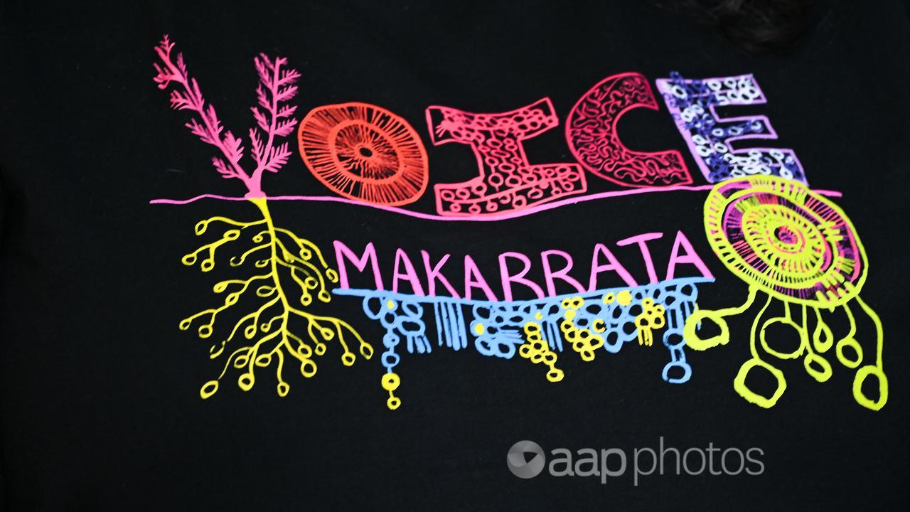 A T-shirt logo reads ‘Voice Makarrata’