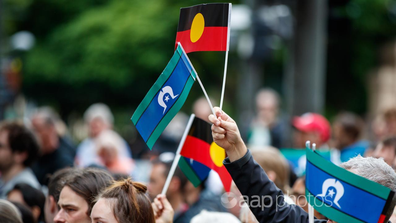 Aboriginal and Torres Strait Islander flags (file image)