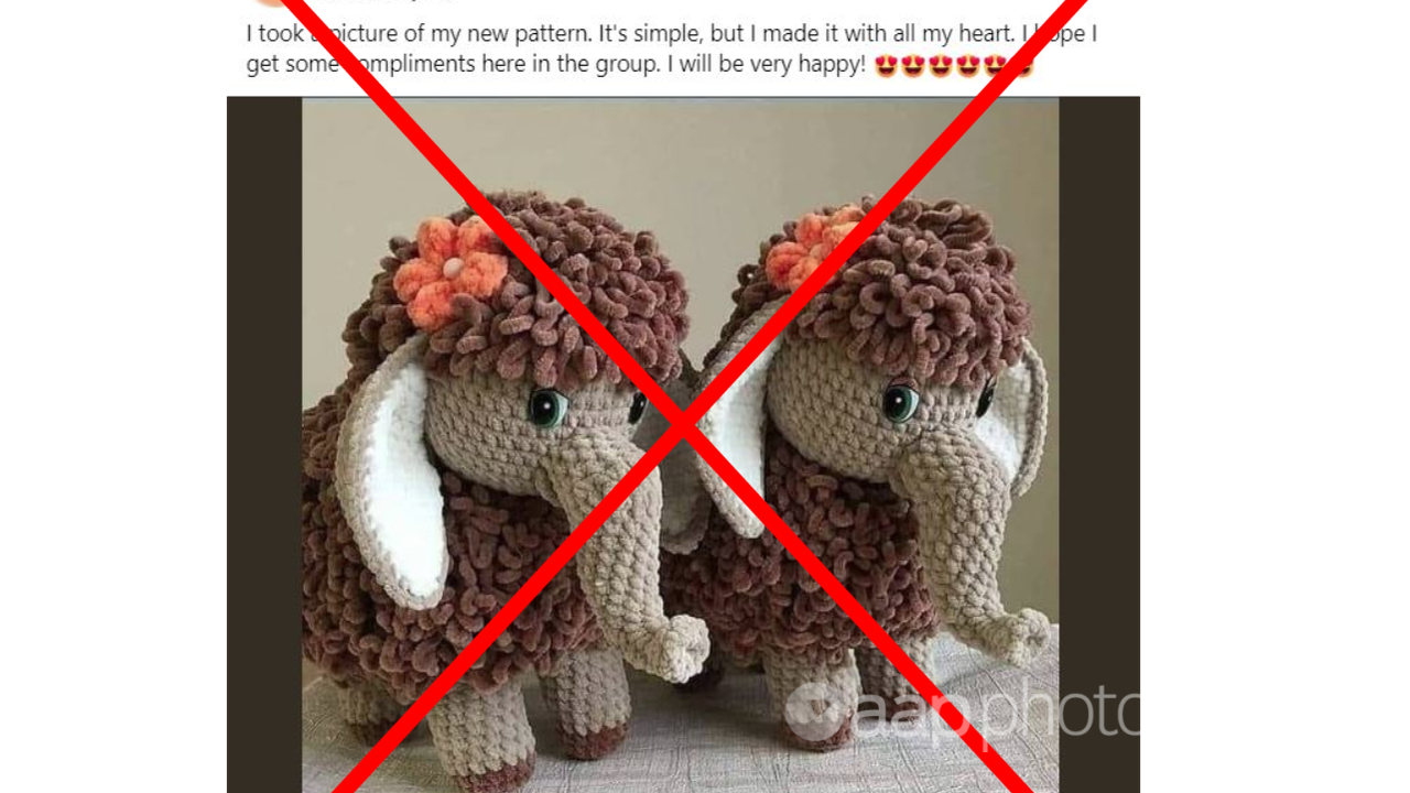Fake crochet Facebook posts