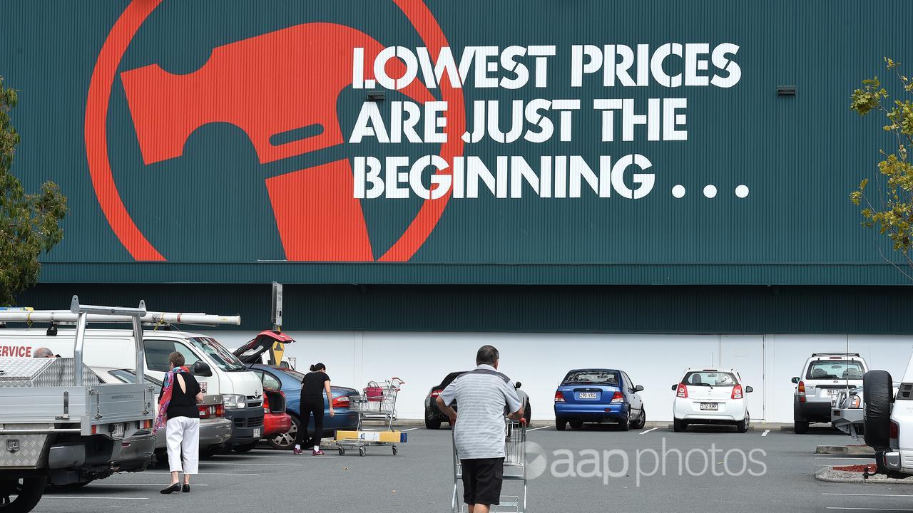 Bunnings branding is seen at a store (file image)