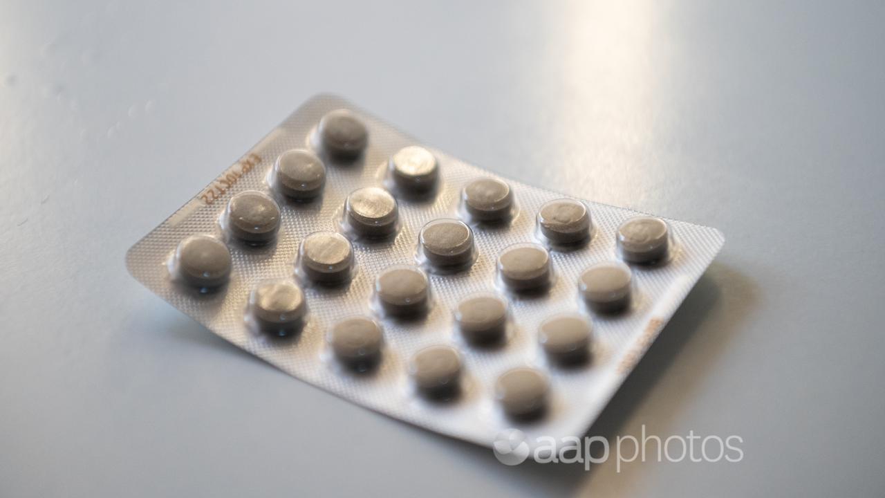 A packet of medicine tablets (file image)