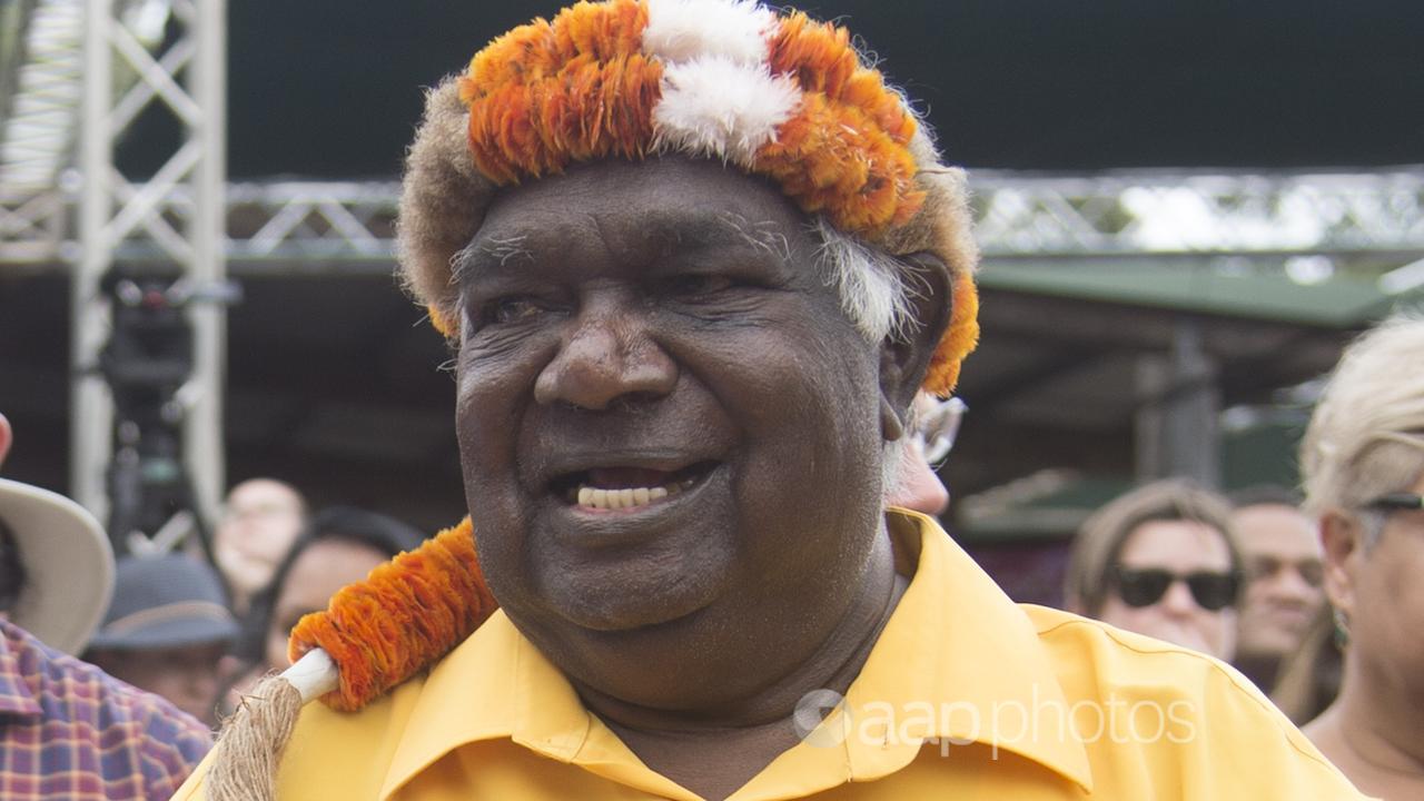 Anthony Albanese with Yothu Yindi Foundation Chair Galarrwuy Yunupingu