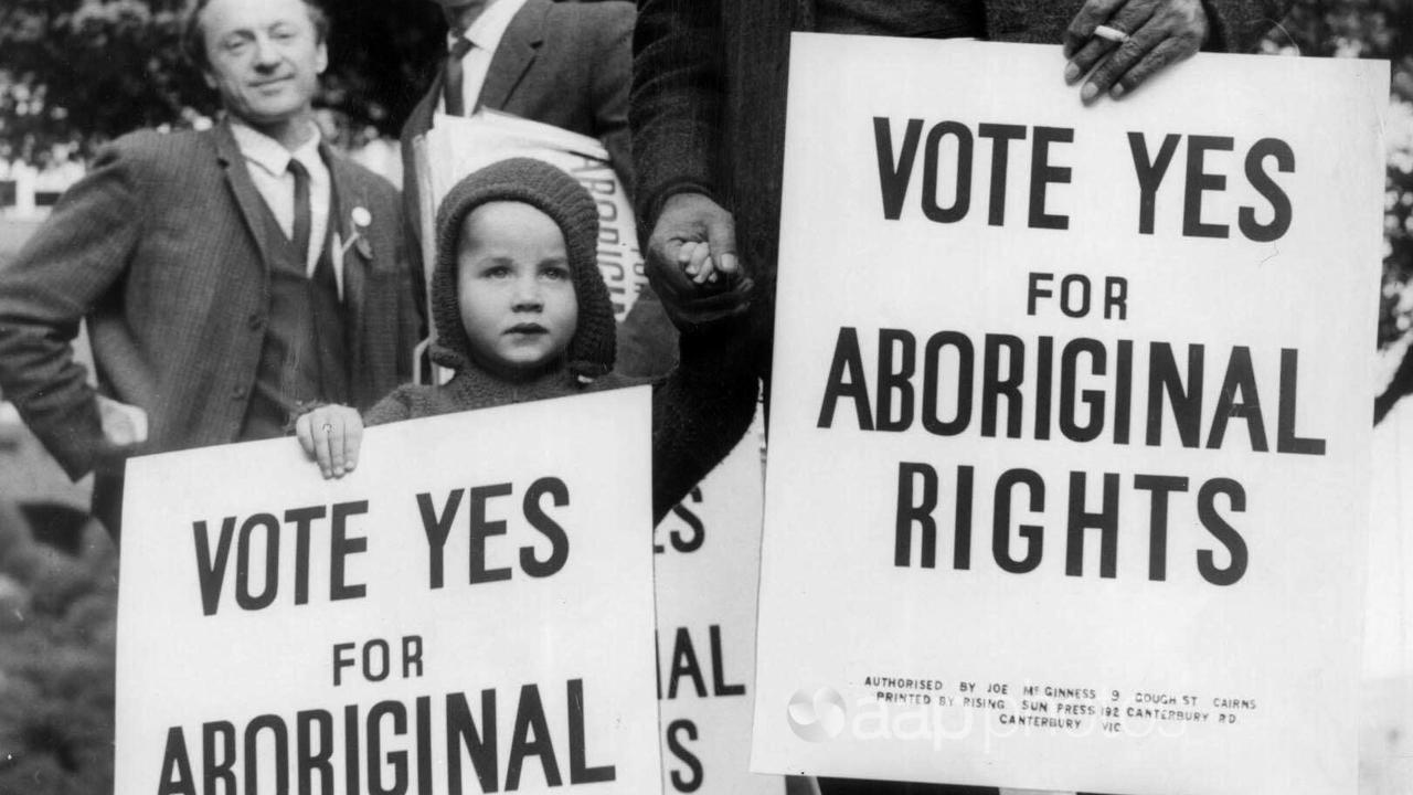 A march for Aboriginal Rights referendum in 1967 (file image)