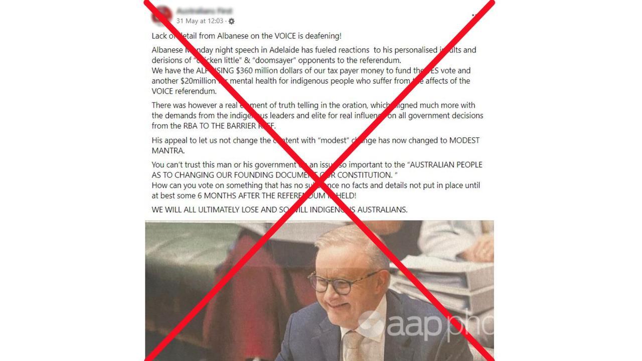 Voice funding claim debunked