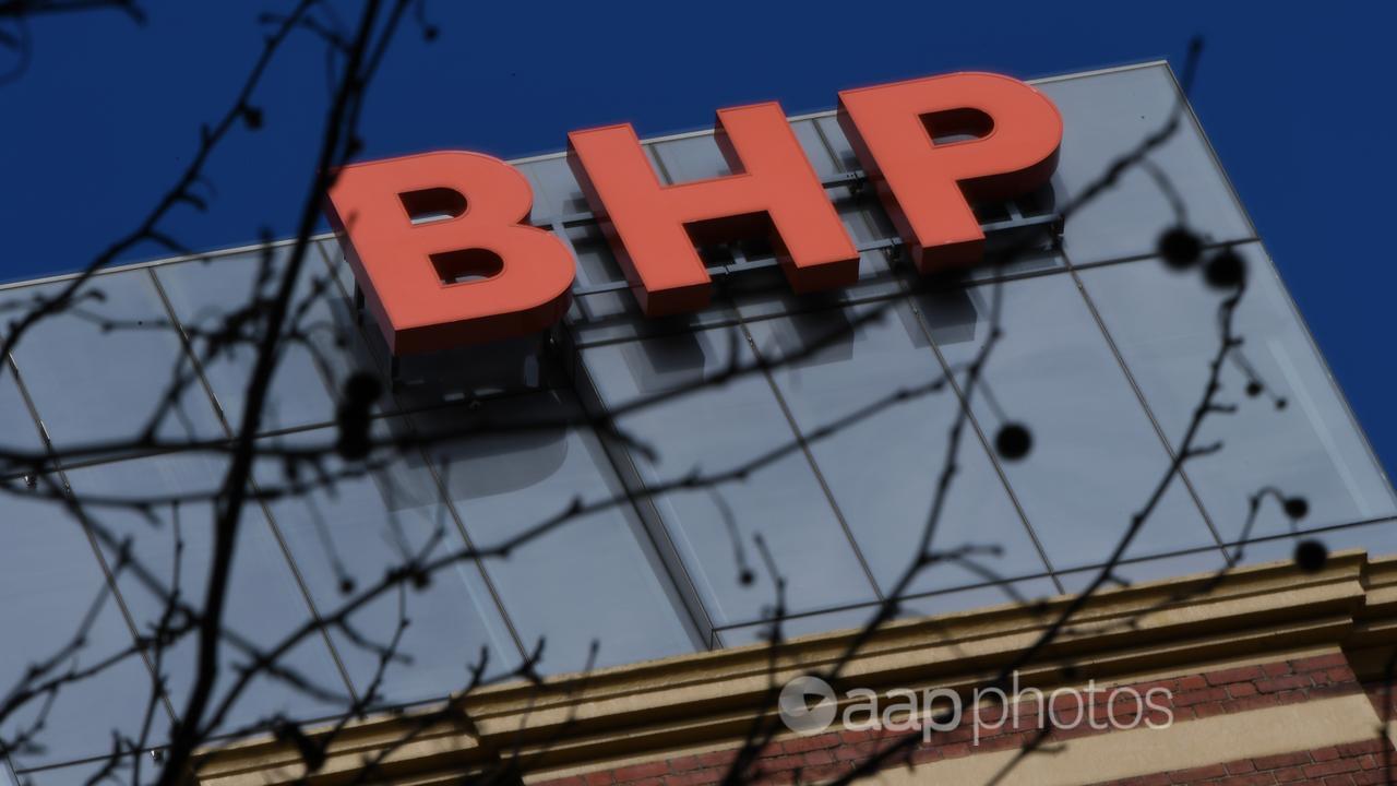 Signage for BHP (file image)