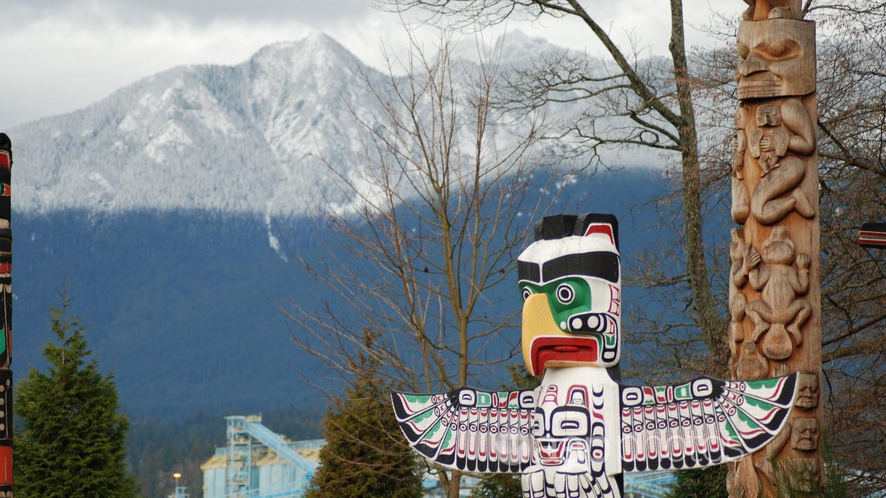 A First Nations totem pole in Vancouver (file image)