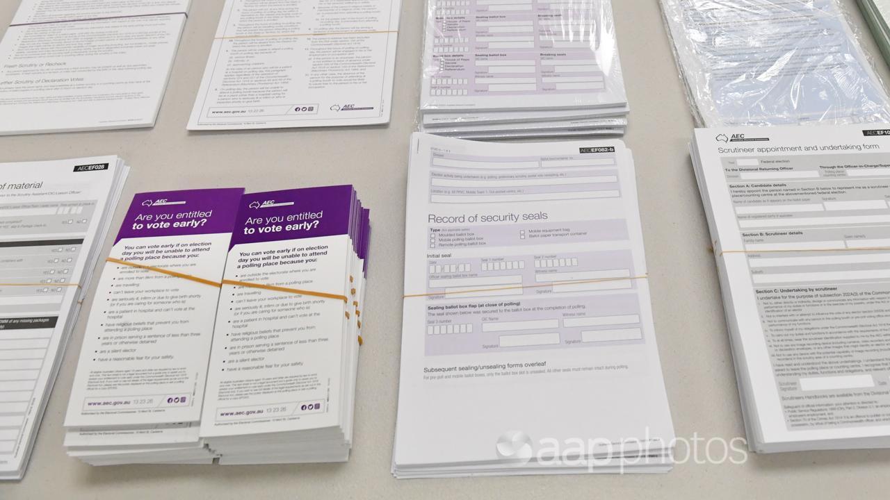 AEC information, ready for polling booths (file image)