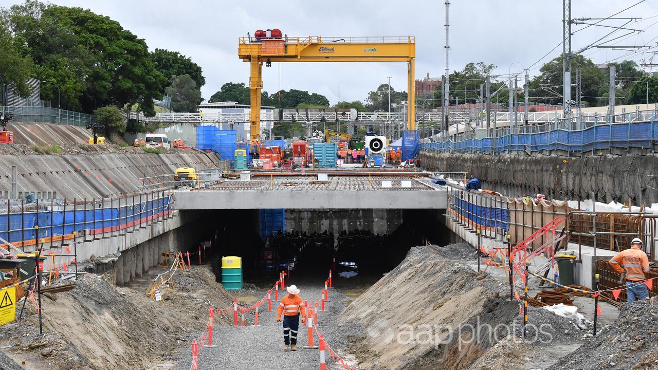 Construction work on a tunnel project (file image)