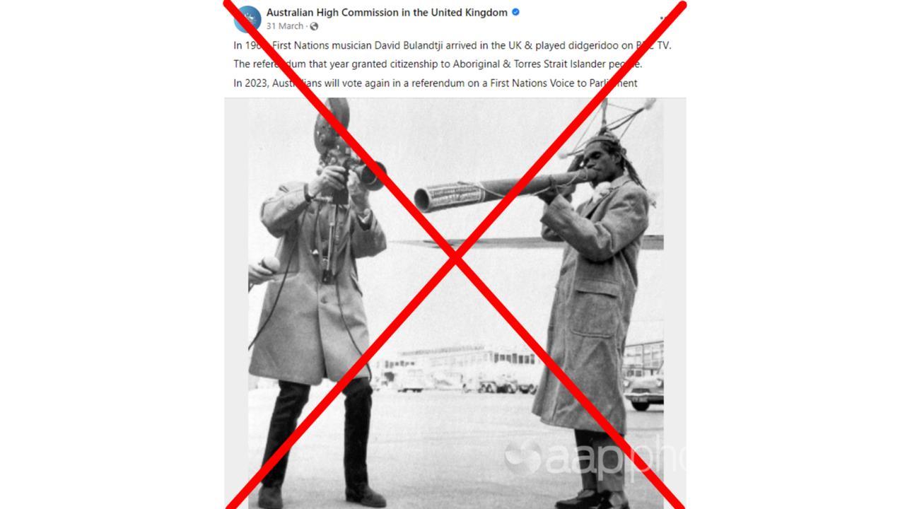 A screenshot of the Facebook post.