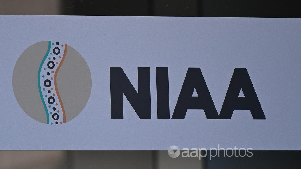 The logo of the National Indigenous Australians Agency (file image)