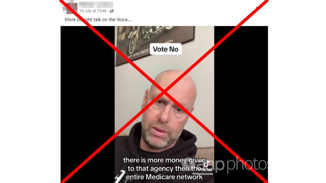 A screenshot from the Facebook video.