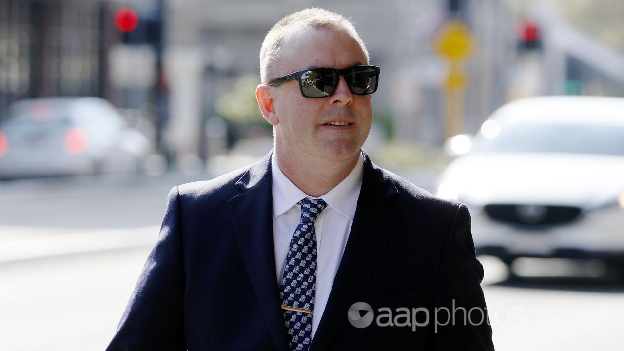 Adam Green arrives at Newcastle District Court