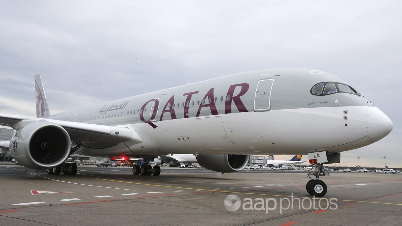 A new Qatar Airways Airbus A350.