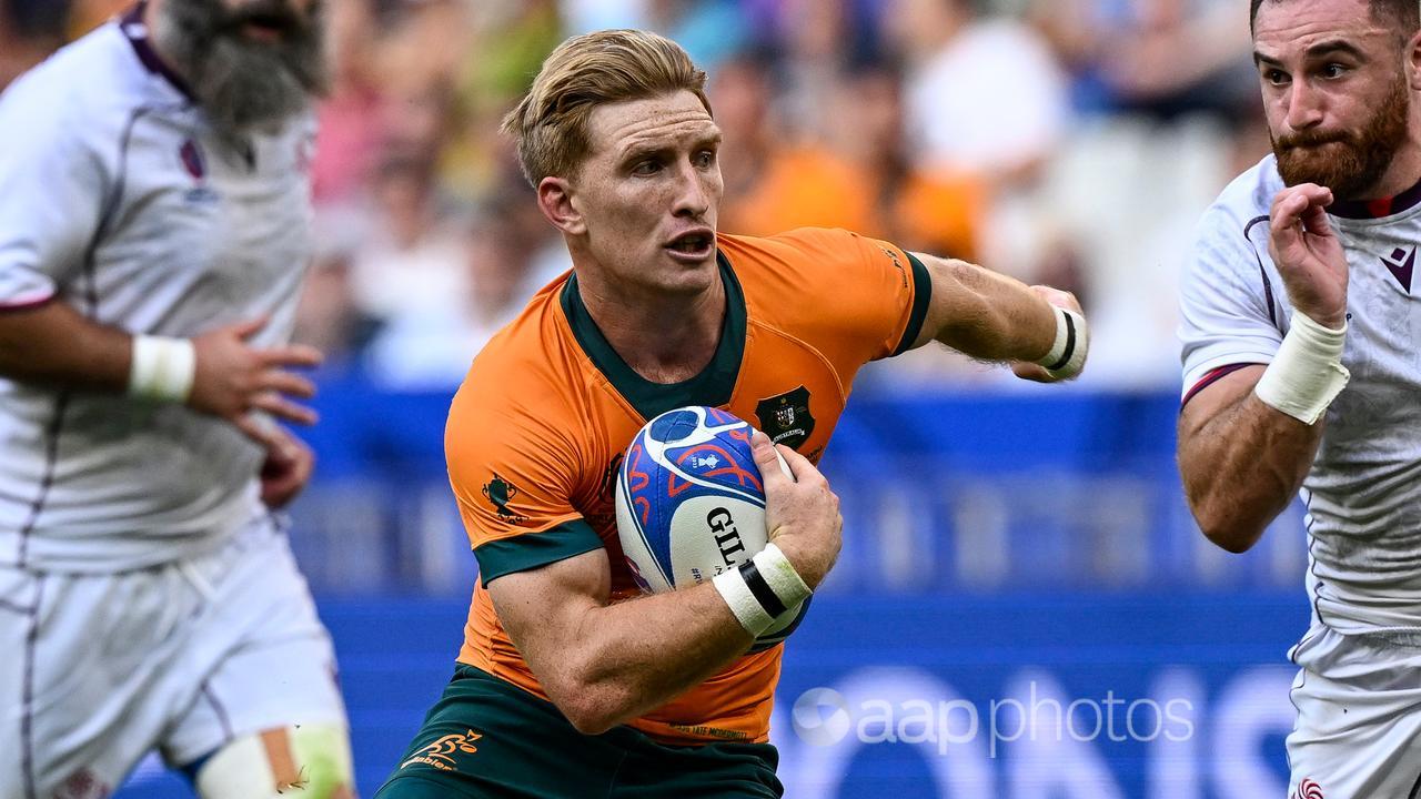 Wallabies vice-captain Tate McDermott in World Cup action v Georgia.