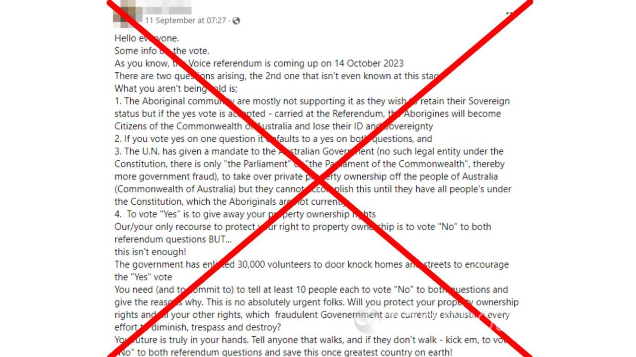 A screenshot of the Facebook post.