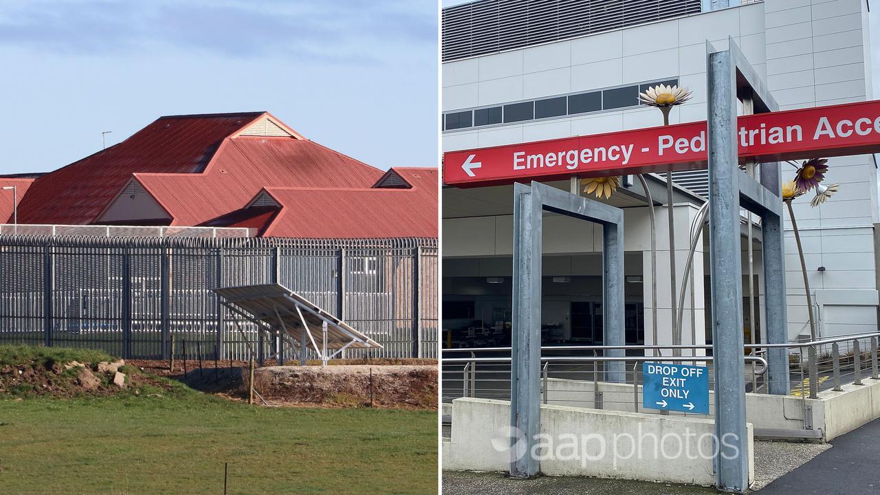 The Ashley Youth Detention Centre and Launceston General Hospital