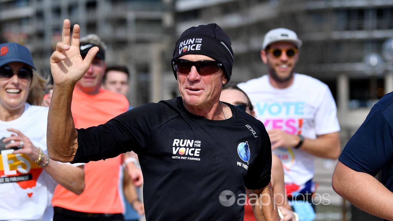 Pat Farmer has run more than a marathon a day to support the voice.
